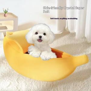 Bestseller Bananenförmiges Winter-Haustiernest Warmes Katzen- und Hamsterbett aus Kunststoff für Katzen- und Hundeschlafmatte - Product Image 3