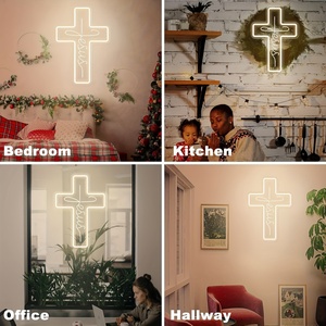 Jesus Cross Neon insegne della parete decorazione per il soggiorno della camera da letto matrimoni, <span class=keywords><strong>eventi</strong></span> religiosi, feste di Pasqua di natale regali - Product Image 5