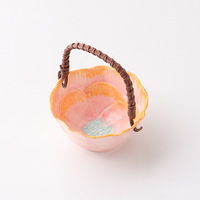 Corbeille à fleurs et fruits moderne minimaliste peinte à haute température avec poignée, plateau créatif pour collations et fruits secs, rangement pour la maison et le bureau