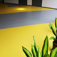 Linoléum de luxe antidérapant en vinyle PVC durable fabriqué en usine Revêtement de sol intérieur commercial en rouleau Texture de surface unie