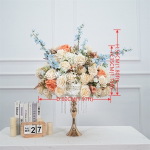 DKB Wholesale Realistic <b>Artificial</b> <b>Hydrangea</b> Rose White and Green Flower Balls for Wedding Party and Back to School Decor - Product Image 2