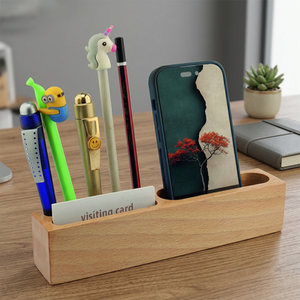 Pen Holder With <b>Phone</b> Stand Multifunctional <b>Office</b> Organizer Simple Style Corporate Gift - Product Image 3