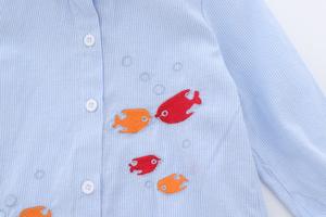 Camisas de Manga Larga para Niña, Estampadas, de Algodón, con Diseño de Peces, Compresión Refrescante, de un Proveedor Chino - Product Image 6