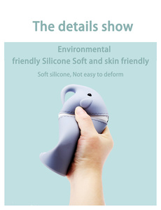 Customized Color Packing Silicone Stand up <strong>Pen</strong> <strong>Pouch</strong> with Cute Animal Face for School Pencil case - Product Image 4