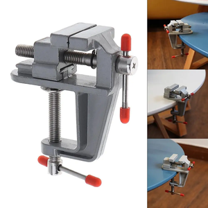 Qinbu Mini outil de réparation de pince de table de travail <span class=keywords><strong>Portable</strong></span> petite pince tigre pour la fabrication de bijoux Type de Base <span class=keywords><strong>étau</strong></span> d'établi <span class=keywords><strong>Portable</strong></span> pivotant - Product Image 2