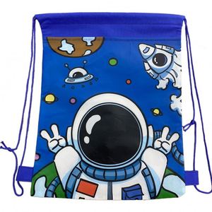 ถุงผ้าร่มแบบมีเชือกผูกสั่งทำพิเศษ ถุงช้อปปิ้งแบบรีดร้อน - Product Image 3