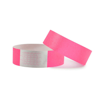 Bracelet de Festival jetable, bandes de poignet en Papier jaune à colle forte, bracelet en Papier Tyvek personnalisé