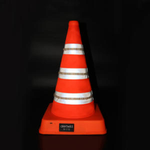 Cono de Tráfico Retráctil LED Portátil de 16 Pulgadas, Fácil de Guardar, Cono de Emergencia para Vehículos, para Averías de Automóviles y Asistencia en Carretera - Product Image 3