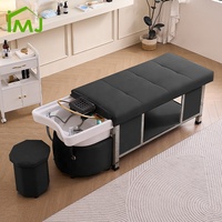 Beauty Salon Haar wasch kopf Spa Bett Maschinen freies Wasser kreislauf Shampoo Bett Mit Lampe