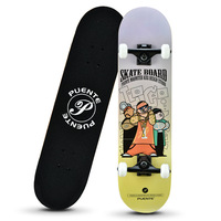 Planche à roulettes personnalisée, 4 roues, planche à roulettes ABEC-9, roulement antidérapant, planche à roulettes, surf skate pour adultes