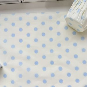 17g high end <b>tissue</b> <b>paper</b> packaging blue dotted <b>pattern</b> in the style of Instagram fresh and light in stock 35cm*50cm - Product Image 2