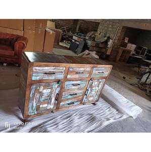 Aparador de Madera de Estilo Único Hecho a Mano con Cajones para Cocina, Comedor, Sala de Estar, Hoteles y Restaurantes - Product Image 3