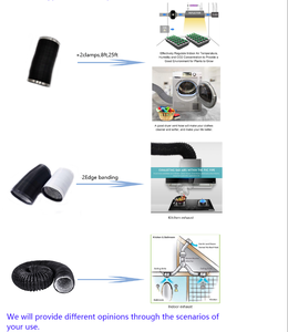 Superpipe 50mm thông gió Lược <span class=keywords><strong>PVC</strong></span> ống dẫn linh hoạt 18inch HVAC nhôm Polyester giải pháp thiết kế đồ họa nhôm lá 5 - Product Image 4