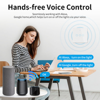 Tuya sans fil WiFi Smart Touch interrupteur mural UK/EU panneau de verre interrupteur durable avec Alexa Google Home 10A RF433 Smart Life
