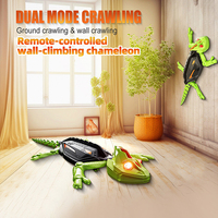 Mainan Gecko RC Plastik Robot Gecko Panjat Dinding Mainan Isi Ulang Hadiah Indoor untuk Anak-anak