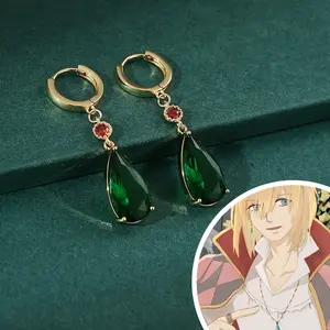 Phim hoạt hình Howl của di chuyển lâu đài cosplay hayao miyazaki Sophie Howl Bông tai tai clip Stud phụ nữ người đàn ông unisex trang sức phụ kiện đạo cụ