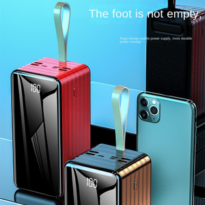 Banco de energía portátil con cordón, cargador rápido de gran capacidad, 100000mah, salida 4USB, 3 Entradas, venta al por mayor de fábrica, gran oferta - Product Image 3