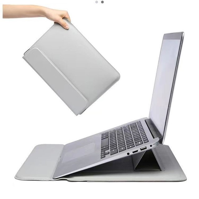 PU Material Breathable Waterproof Bracket Cooling Inner Liner Laptop Bag for MacBook Air for XiaoXin Huawei MateBook