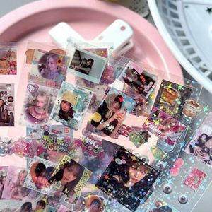 Nouveau design autocollant holographique étoile, film laser flash, forme mignonne, décalcomanie Kpop Idol, découpé, auto-adhésif, pour Goo Card - Product Image 3