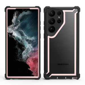 Custodia <span class=keywords><strong>trasparente</strong></span> In plastica ibrida 2 In 1 di vendita calda per <span class=keywords><strong>Samsung</strong></span> galaxy S23 <span class=keywords><strong>Cover</strong></span> per cellulare Ultra antiurto per <span class=keywords><strong>Samsung</strong></span> s22 s21 - Product Image 3