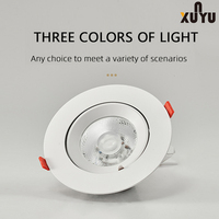 Spot encastré LED COB moderne, dimmable, anti-éblouissement, orientable, en aluminium, pour plafond, idéal pour centres commerciaux, bureaux et espaces commerciaux
