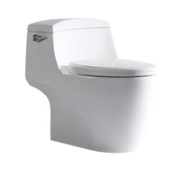 ORTONBATH Inodoro Inteligente de Cerámica de Alta Calidad con Tanque Bajo, Bidé Dorado, Conjunto de Inodoro de Una Pieza