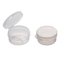 Pot en plastique à couvercle à charnière, 1g 3g 5g 10g, contenant d'emballage pour concentré, distributeur en plastique PS avec ouverture facile