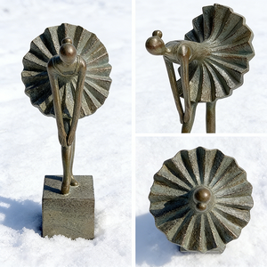 Figurine élégante de ballerine en résine, statue de danseuse abstraite, sculpture moderne pour la décoration de la maison ou du bureau - Product Image 5