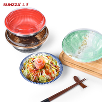 Récipient alimentaire jetable en PP pour Ramen Bento salade ronde soupe chaude modèle japonais Sunzza
