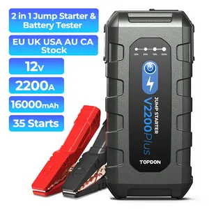 Booster Batterie Voiture, 2500A 22000mAh Portable Jump Starter