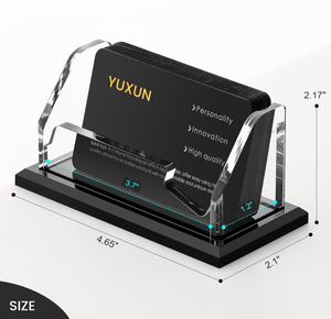 Porta Tarjetas <span class=keywords><strong>de</strong></span> Visita Personalizado, Acrílico Transparente, Horizontal, Organizador <span class=keywords><strong>de</strong></span> Escritorio, Exhibidor para Oficina, Hogar, Exposiciones - Product Image 2