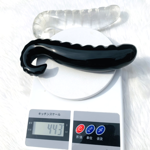 <strong>Hot</strong> Selling Crystal <strong>Penis</strong> Black Obsidian Dildo Black Obsidian Yoni Wand Natural Stone Dildo Clear Quartz Sex Toys for Adult - Product Image 5