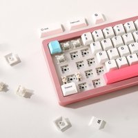 Kit de clavier mécanique ergonomique sans fil RGB personnalisable YUNZII AL66 65% CNC en aluminium avec bouton rotatif, compatible avec les touches interchangeables à chaud, kit barebone