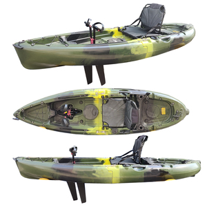 Bote de Pesca Motorizado de Plástico de 9 pies, Kayak de Pesca <span class=keywords><strong>Desmontable</strong></span>, <span class=keywords><strong>Canoa</strong></span> Individual, Tipo Sit on Top - Product Image 1