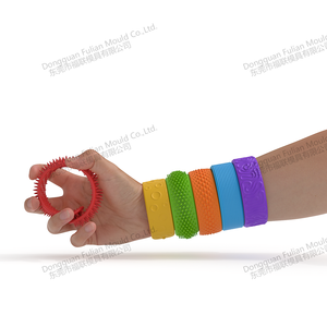 Paquete de 6 Pulseras Sensoriales de Silicona Texturizada para Niños y Adultos, Alivio del Estrés para Autismo y Oficina - Product Image 2