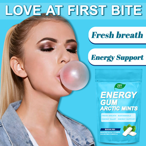 OEM ODM Sugar Free Chewing Gum Caffeine for Enhance Focus and Energy Xylitol <strong>Vitamins</strong> Supplement Nootropic Mints Gum - Product Image 5
