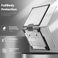 Coque rigide pour ordinateur portable Housse anti-chute pour ordinateur portable Étui pare-chocs en Tpu avec béquille pour Macbook Pro16 M1 M2 2023 A2485 A2780)