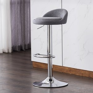 Tabouret de bar professionnel moderne en acier inoxydable avec hauteur réglable et pivotant pour spa, tatouage et restauration - Product Image 5