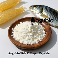 AOGUBIO Marque privée Meilleur prix Poudre de collagène marin de qualité alimentaire Capsule de peptide de collagène de poisson