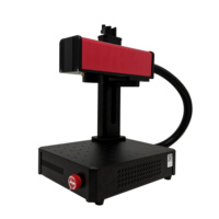 Mini machine de marquage laser à fibre ultra-légère 5W/10W, corps en alliage d'aluminium, graveur métallique pour bijoux et acier inoxydable.