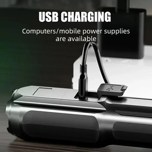 Potente Linterna LED Recargable USB 18650, Impermeable, con Zoom, para Pesca, Caza, Camping, Linterna Táctica LED - Product Image 5
