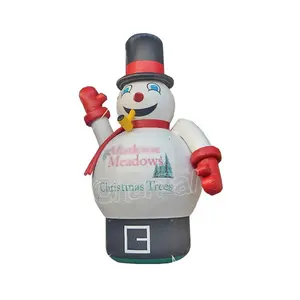 Géant 40' haut publicité gonflable bonhomme de neige pour la décoration extérieure