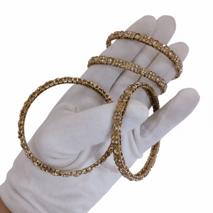 Luxury High Quality Tungsten <b>Gold</b> Plated Multi Color Indian Traditional <b>Bangles</b> <b>Set</b> Bridal Wedding Anniversary Gift Party Wear - Product Image 2