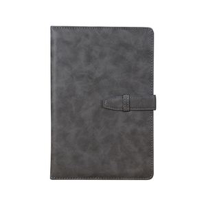 Carnet en cuir rétro de luxe personnalisable et écologique avec fermeture à boucle de ceinture, couverture rigide, cadeau d'entreprise, école, vente en gros - Product Image 3