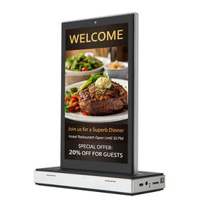 Nouvelle tablette Android 10,1 pouces en forme de L avec double écran tactile, processeur Rockchip Quad Core, Wi-Fi, POE, NFC, 4G, pour restaurant, autres points de vente, kiosque intelligent - Product Image 1