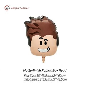 Ballon en aluminium Mylar à thème de jeu <span class=keywords><strong>Minecraft</strong></span> & Roblox pour enfants, décoration de fête d'anniversaire, ballon à l'hélium - Product Image 5