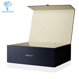 Custom Wholesale Luxury Hot Stamping Logo Magnetic Close <b>Black</b> Foldable <b>Gift</b> <b>Box</b> - Product Image 2