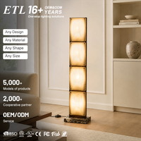 Lampe sur pied moderne pour décoration intérieure, en acrylique et métal, LED, température de couleur réglable 2700-6000K, design minimaliste pour villa