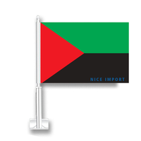 Drapeau de la Guyane pour voiture, drapeau de fenêtre de voiture en polyester avec mât inclus, décorations patriotiques pour les festivals, les célébrations et les défilés