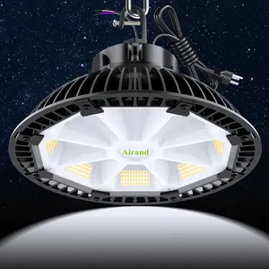 Delivery From USA Warehouse 1-10V Dimmable Indoor Industry Factory Fixture UFO 200W Led High Bay Lights With US Hook Plug